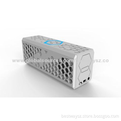 Bluetooth Speaker, 6/3W*2 RMS, 1000mAh 5-6-hour Battery Capacity